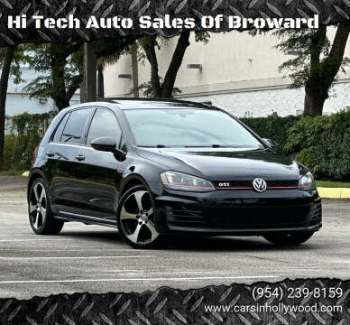 2016 Volkswagen Golf GTI for sale at Hi Tech Auto Sales Of Broward in Hollywood FL