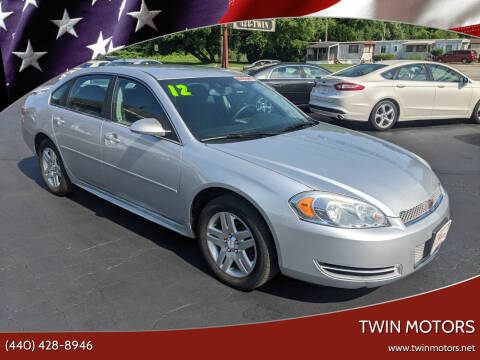 2012 Chevrolet Impala for sale at TWIN MOTORS in Madison OH