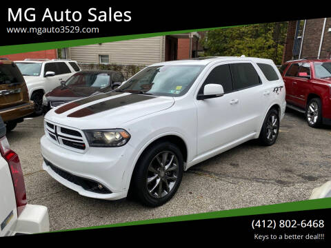 2014 Dodge Durango for sale at MG Auto Sales in Pittsburgh PA