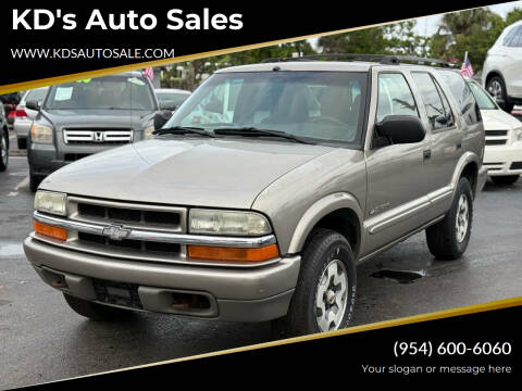 2003 Chevrolet Blazer for sale at KD's Auto Sales in Pompano Beach FL