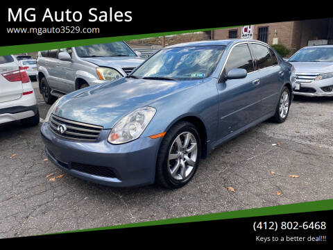 2005 Infiniti G35 for sale at MG Auto Sales in Pittsburgh PA