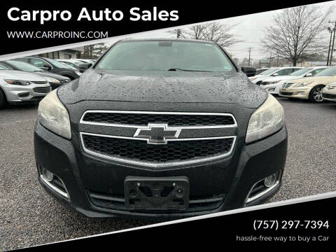 2013 Chevrolet Malibu for sale at Carpro Auto Sales in Chesapeake VA