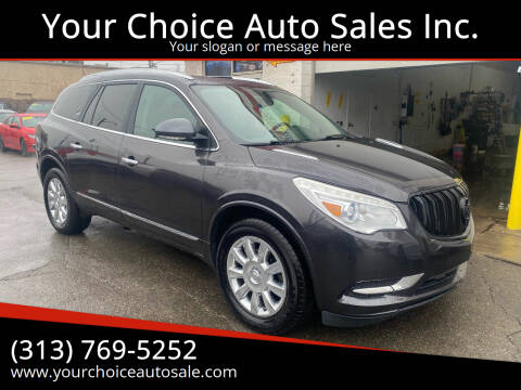 2015 Buick Enclave for sale at Your Choice Auto Sales Inc. in Dearborn MI