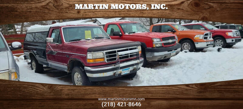 1995 Ford F-150 for sale at Martin Motors, Inc. in Chisholm MN