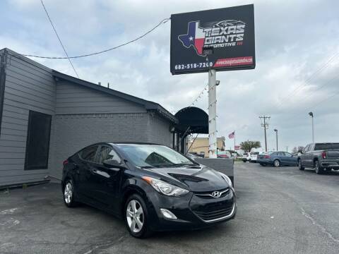 2012 Hyundai Elantra for sale at Texas Giants Automotive in Mansfield TX