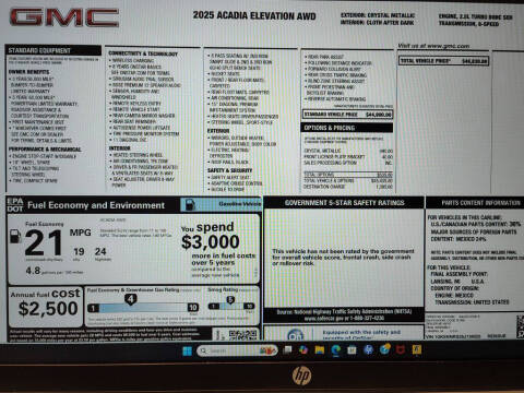 2025 GMC Acadia Elevation