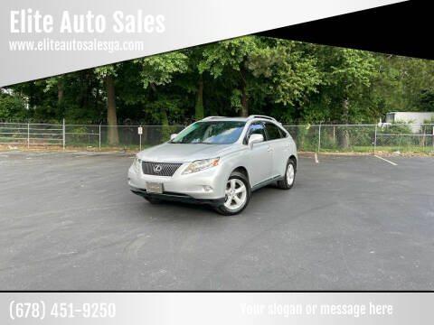 2010 Lexus RX 350 for sale at Elite Auto Sales in Stone Mountain GA