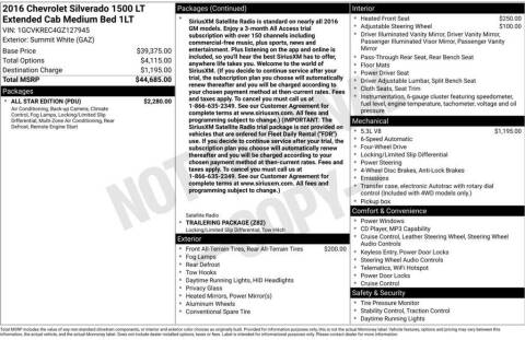 2016 Chevrolet Silverado 1500 LT