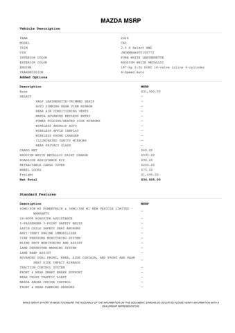 2026 Mazda CX-5 2.5 S Select