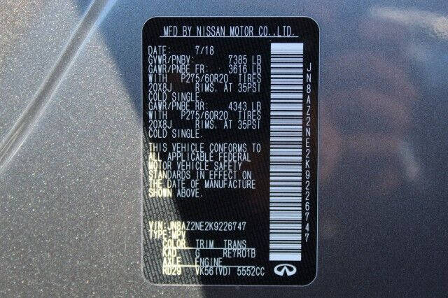 2019 Infiniti QX80 Luxe