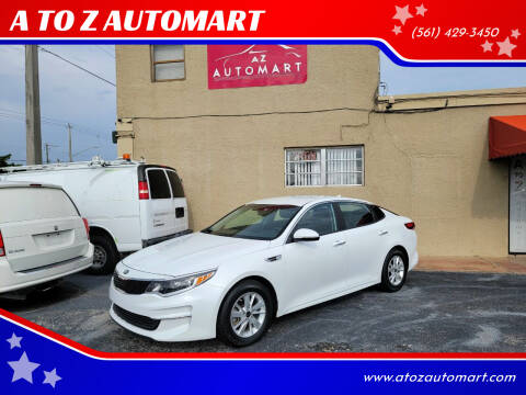 2016 Kia Optima for sale at A TO Z  AUTOMART in West Palm Beach FL