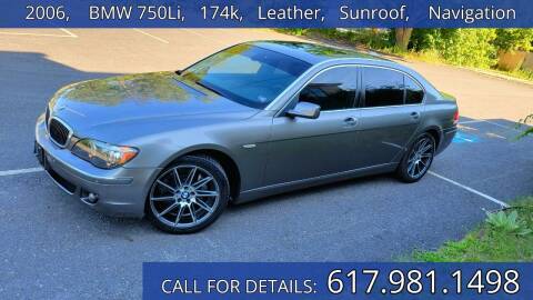 2006 BMW 7 Series for sale at Carlot Express in Stow MA