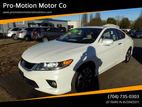 2013 Honda Accord for sale at Pro-Motion Motor Co in Lincolnton NC