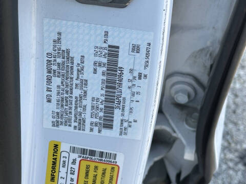 2017 Ford Fusion Hybrid SE