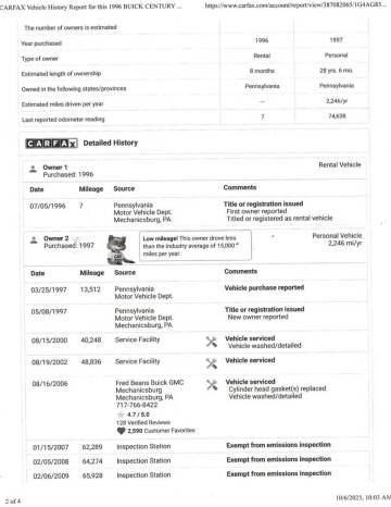 1996 Buick Century Special