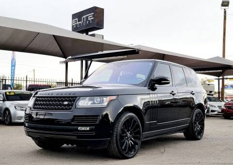 2016 Land Rover Range Rover for sale at Elite Motors in El Paso TX