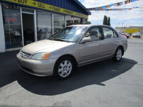 2002 Honda Civic for sale at Affordable Auto Rental & Sales in Spokane Valley WA