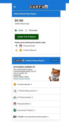 2018 Dodge Journey SE