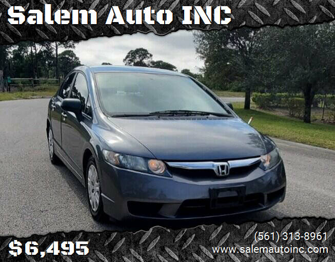 2010 Honda Civic for sale at Salem Auto, INC. in Lake Park, FL