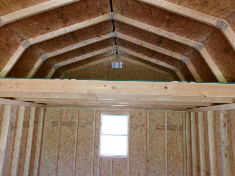 12 x 28 lofted barn w/garage pkg