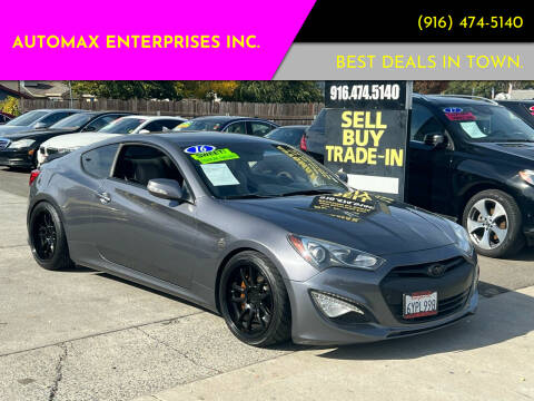 2016 Hyundai Genesis Coupe for sale at AUTOMAX ENTERPRISES INC. in Roseville CA