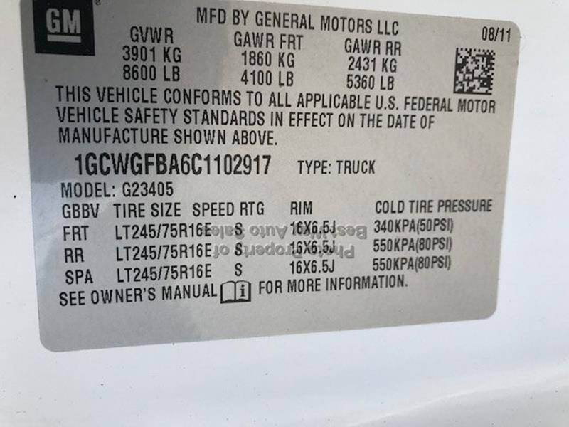 2012 Chevrolet Express 2500