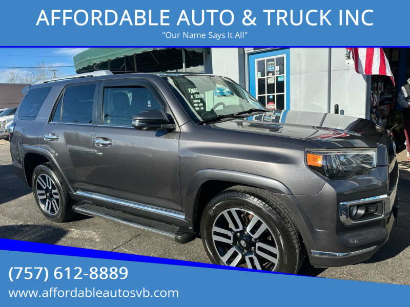 2014 Toyota 4Runner for sale at AFFORDABLE AUTO & TRUCK INC in Virginia Beach VA