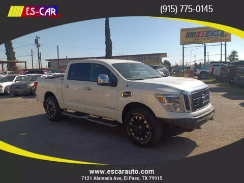 2017 Nissan Titan for sale at Escar Auto - 9809 Montana Ave Lot in El Paso TX