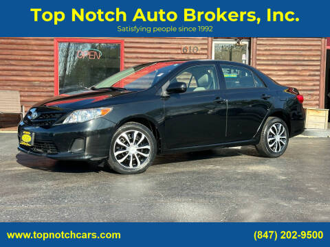 2012 Toyota Corolla for sale at Top Notch Auto Brokers, Inc. in McHenry IL