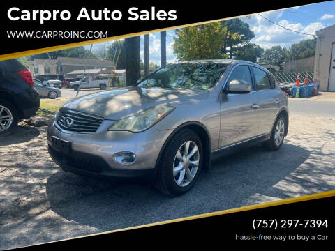 2008 Infiniti EX35 for sale at Carpro Auto Sales in Chesapeake VA