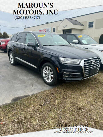 2017 Audi Q7 for sale at Maroun's Motors, Inc in Boardman OH