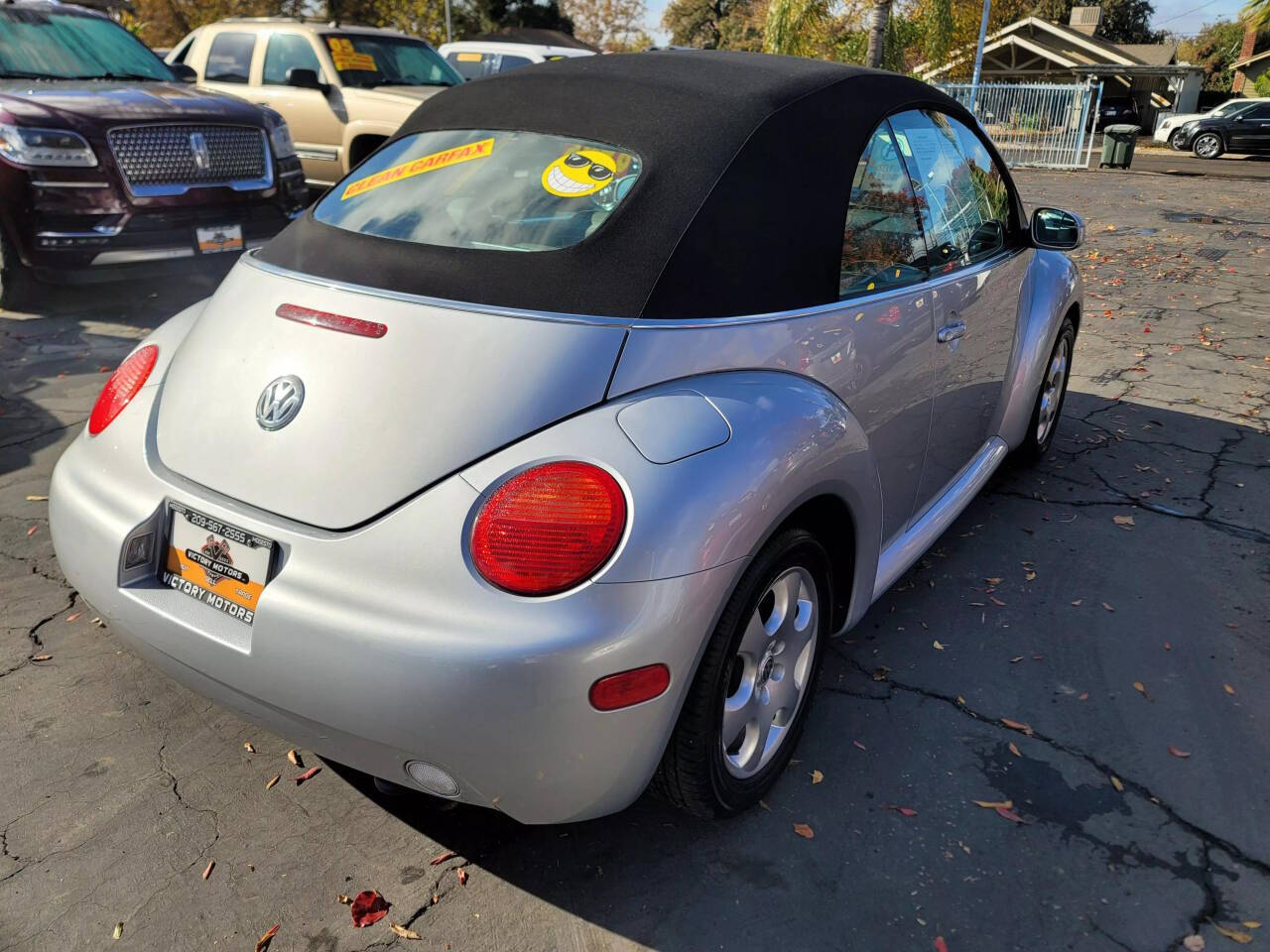 2003 Volkswagen New Beetle Convertible for sale at Victory Motors Inc in Modesto, CA