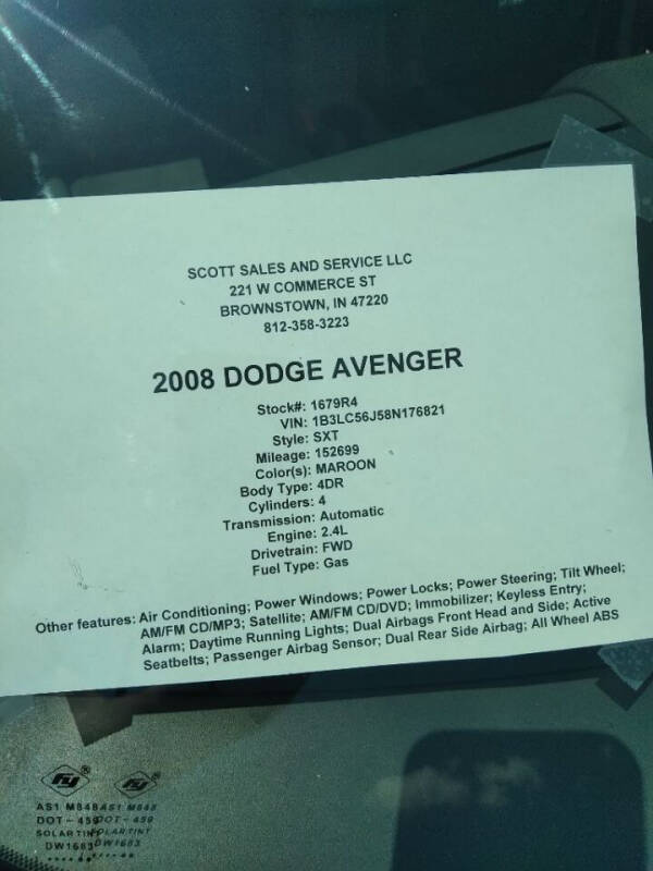 2008 Dodge Avenger SXT