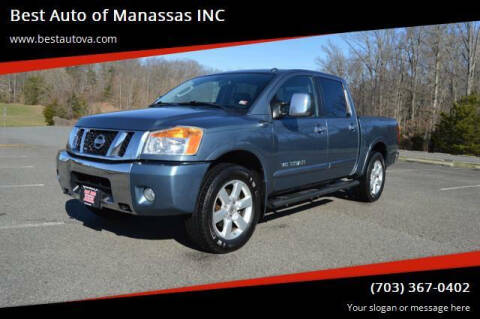 2011 Nissan Titan for sale at Best Auto of Manassas INC in Manassas VA