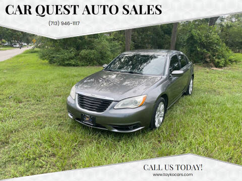 2013 Chrysler 200 for sale at CAR QUEST AUTO SALES in Houston TX