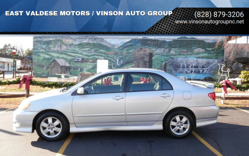 2008 Toyota Corolla for sale at EAST VALDESE MOTORS / VINSON AUTO GROUP in Valdese NC