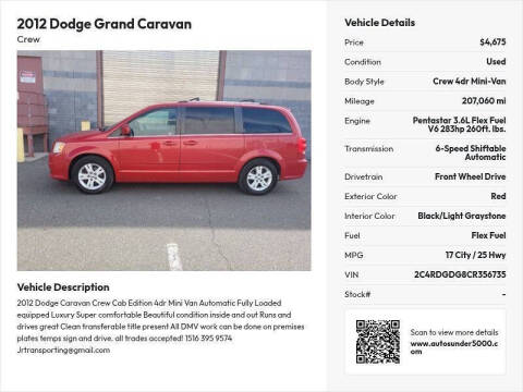 2012 Dodge Grand Caravan Crew