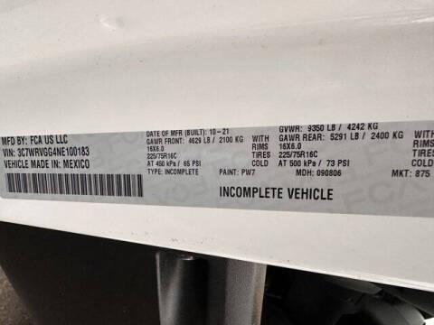 2022 RAM ProMaster 3500 159 WB