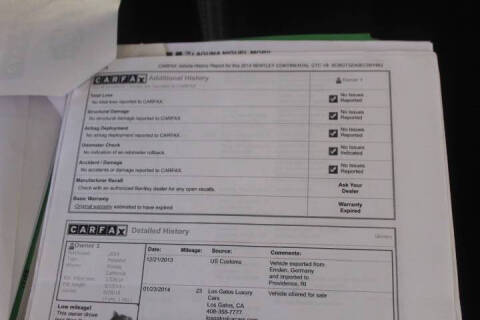 2014 Bentley Continental GT V8