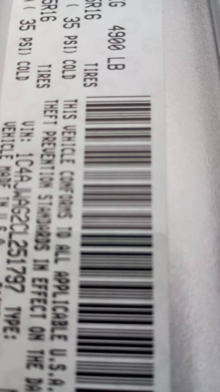 2012 Jeep Wrangler Sport