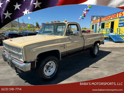 1982 Chevrolet C/K 20 Series for sale at Baba's Motorsports, LLC in Phoenix AZ