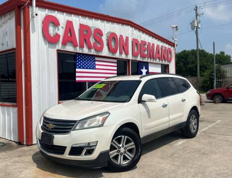 2015 Chevrolet Traverse for sale at Cars On Demand 3 in Pasadena TX
