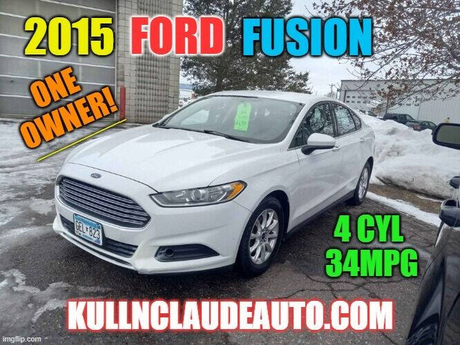 2015 Ford Fusion for sale at Kull N Claude Auto Sales in Saint Cloud MN