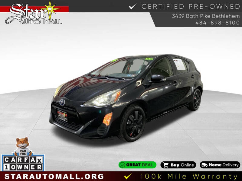 2016 Toyota Prius c for sale at STAR AUTO MALL 512 in Bethlehem PA