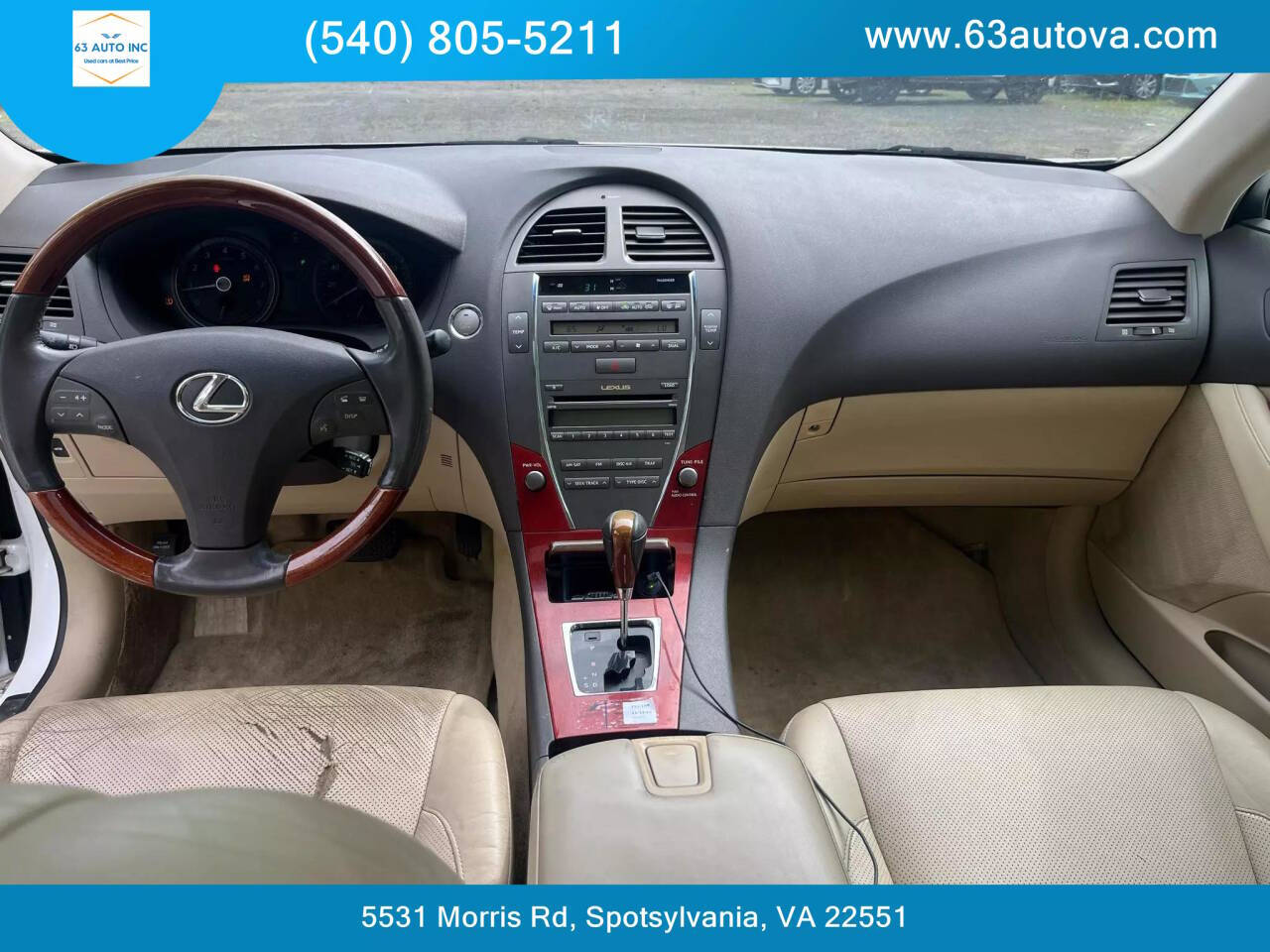 2008 Lexus ES 350 for sale at 63 Auto Inc in Spotsylvania, VA