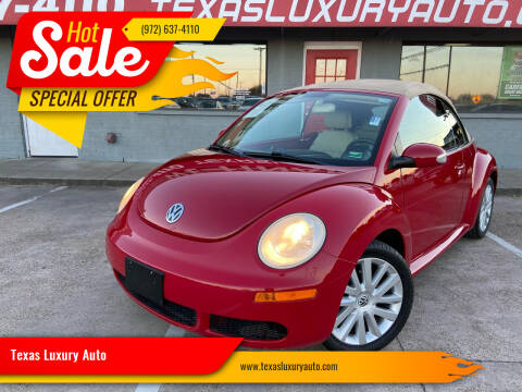 2008 Volkswagen New Beetle Convertible for sale at Texas Luxury Auto in Cedar Hill TX