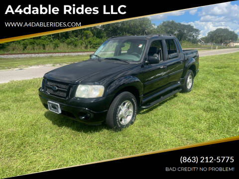 2004 Ford Explorer Sport Trac for sale at A4dable Rides LLC in Haines City FL