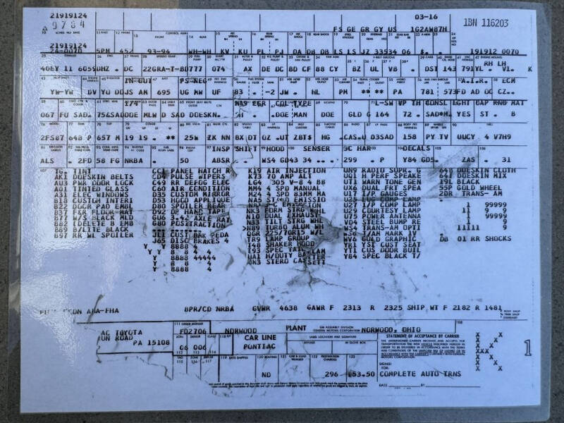 1981 Pontiac Firebird Trans Am