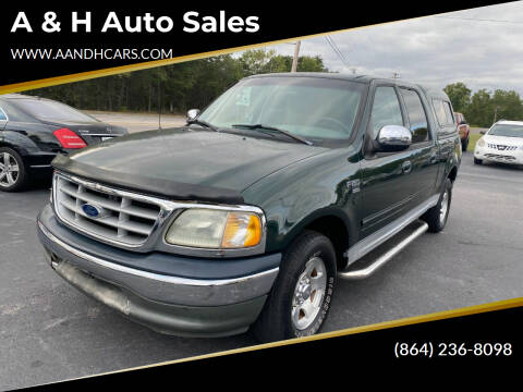 2002 Ford F-150 for sale at A & H Auto Sales in Greenville SC