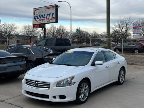 2012 Nissan Maxima for sale at QUALITY AUTO SALES in Wayne MI